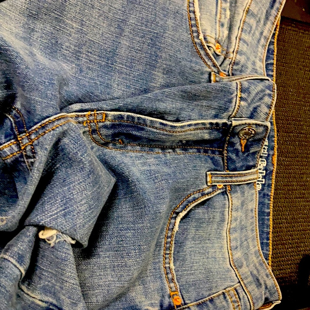 Jeans wild Fable size 00 broken down as diamonds sparkles added